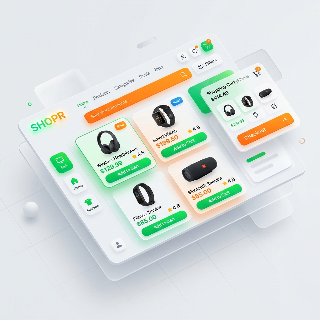 E-commerce Website Mockup